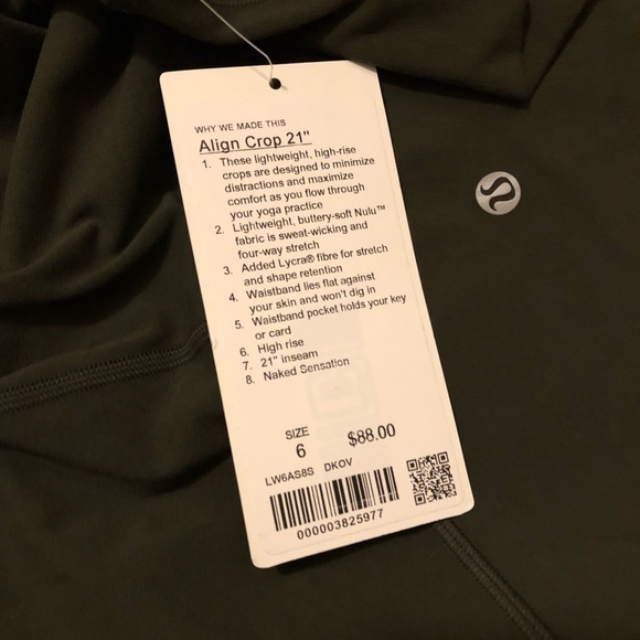 ❌SOLD❌Lululemon Align Crop 21” - Picture 3 of 4